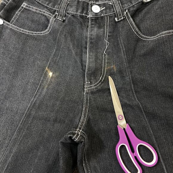 Raw Blue Shorts Mens Size 32 Denim Y2K Hiphop Baggy - Picture 3 of 13